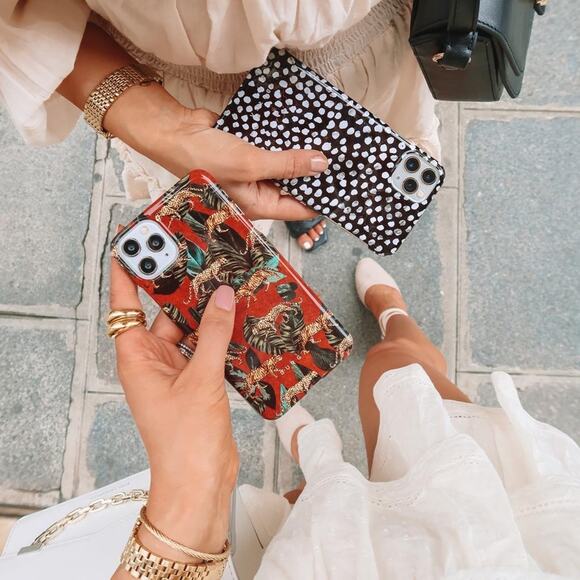 Burga Night Sky iPhone Snap Case 11 Pro Max NWT Black White Stars Dots - Picture 3 of 8